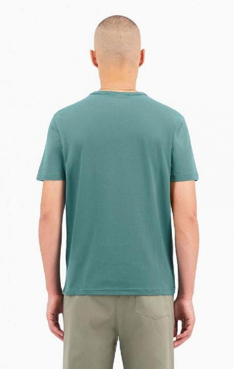 Champion Small C Logo T-Shirt T-skjorte Herre Grønn | 2348-OMRLS