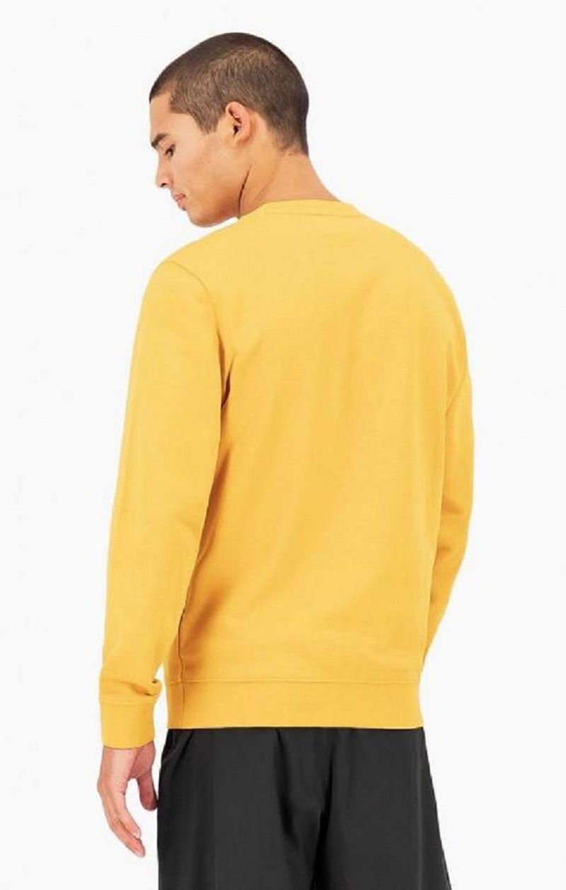 Champion Small Script Logo Sweatshirt Gensere Herre Oransje | 4691-VJNRA