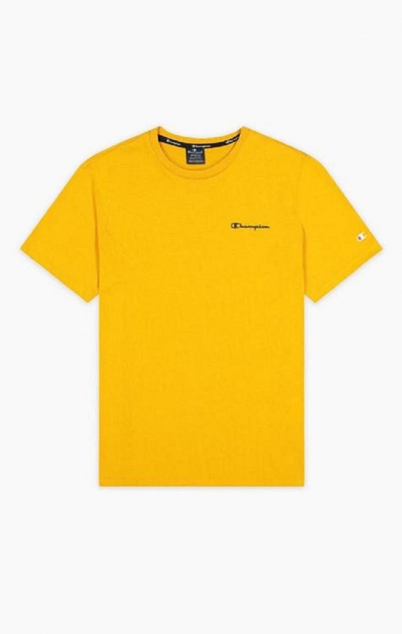 Champion Small Script Logo T-Shirt T-skjorte Herre Oransje | 5742-XGLOY