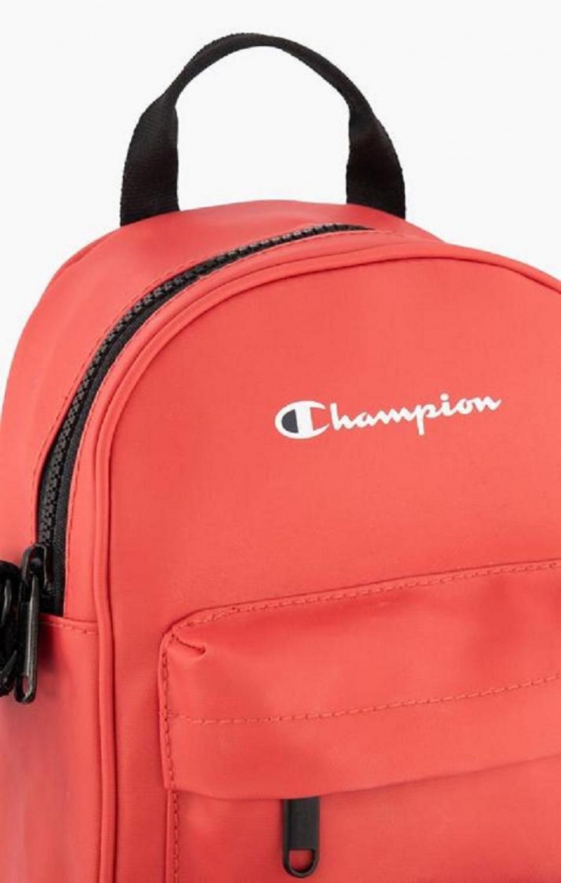 Champion Small Script Logo Woven Crossbody Backpack Vesker Dame Rød | 9507-MLNOG