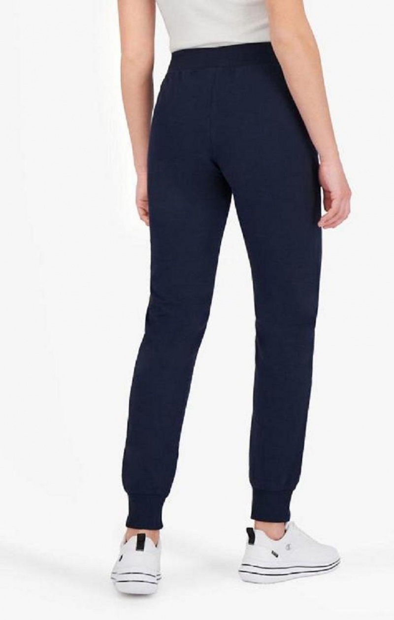 Champion Stretch Bomull Terry Joggers Joggebukse Dame Mørke Blå | 8359-QAEWL