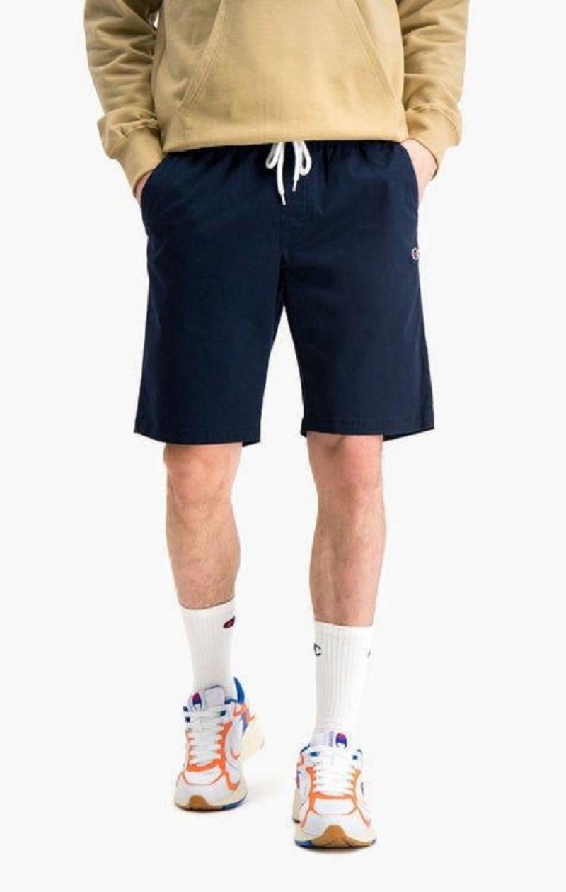 Champion Stretch Bomull Twill Bermuda Shorts Shorts Herre Mørke Blå | 1536-PLOJN