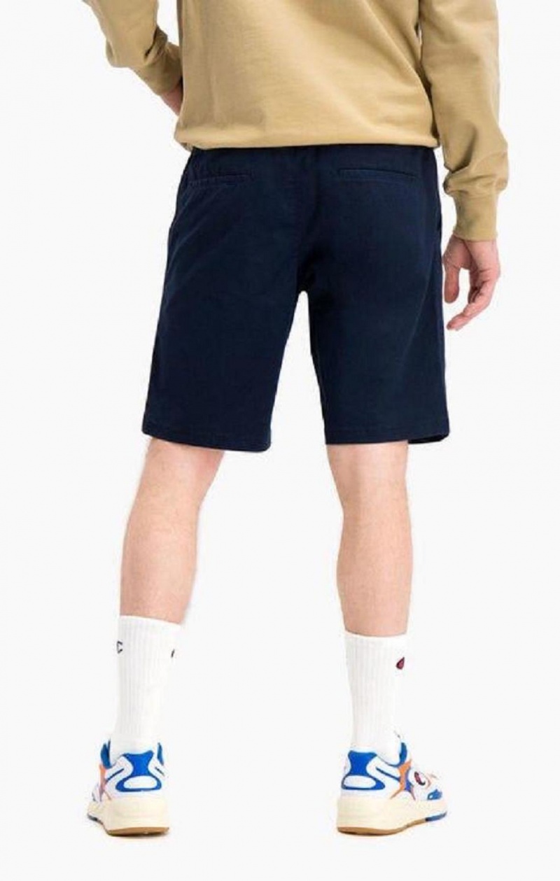 Champion Stretch Bomull Twill Bermuda Shorts Shorts Herre Mørke Blå | 1536-PLOJN