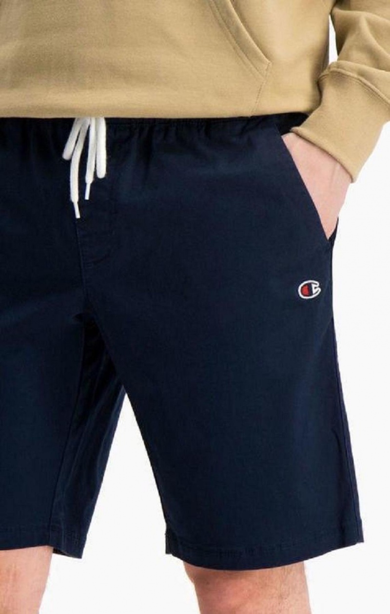 Champion Stretch Bomull Twill Bermuda Shorts Shorts Herre Mørke Blå | 1536-PLOJN