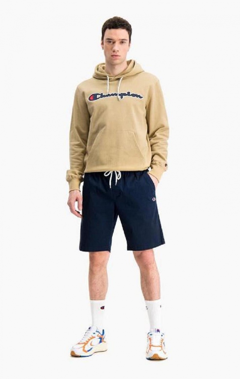 Champion Stretch Bomull Twill Bermuda Shorts Shorts Herre Mørke Blå | 1536-PLOJN