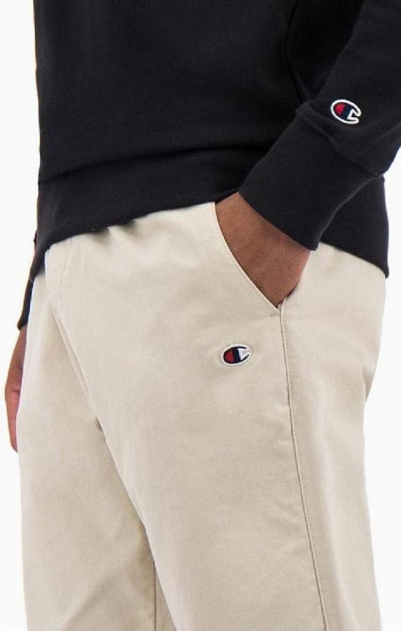 Champion Stretch Bomull Twill Cuffed Trousers Joggebukse Herre Brune | 4268-CGNTB