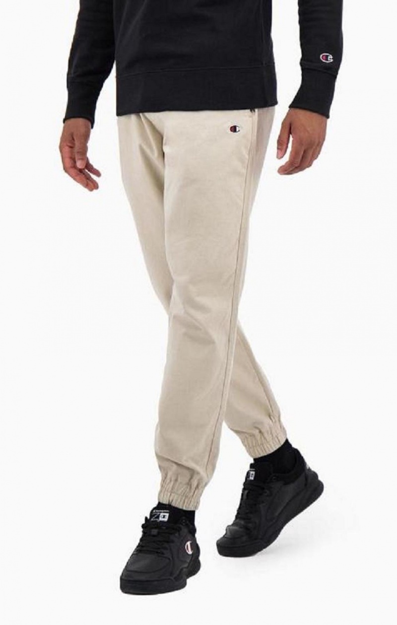 Champion Stretch Bomull Twill Cuffed Trousers Joggebukse Herre Brune | 4268-CGNTB