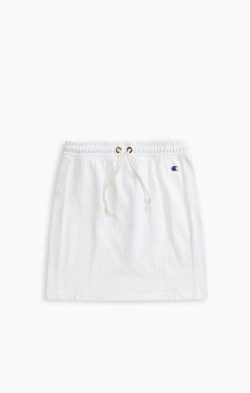 Champion Stretch Reverse Weave Sweat Skirt Skjørt Dame Hvite | 3248-AZWNH