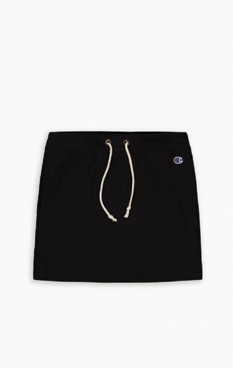 Champion Stretch Reverse Weave Sweat Skirt Skjørt Dame Svarte | 3025-ZLDMC