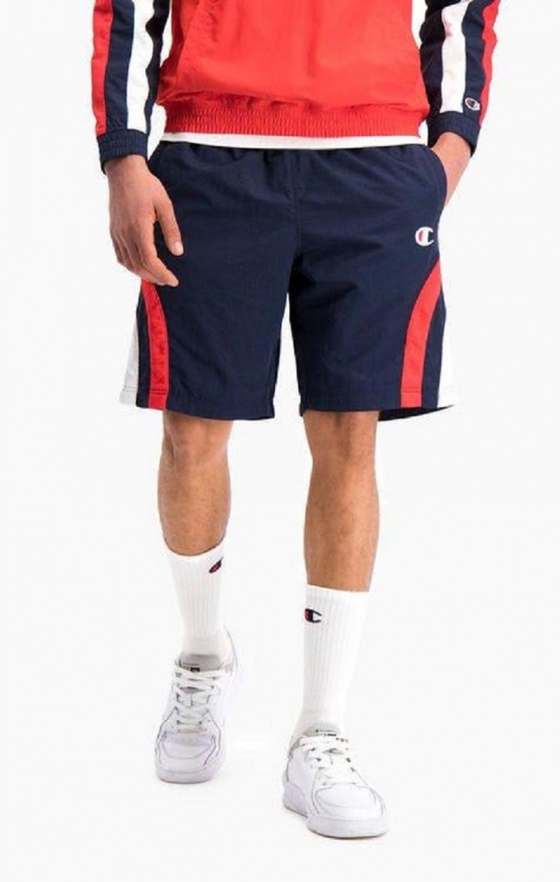 Champion Stripe Detail Track Shorts Shorts Herre Mørke Turkis | 8149-ORZGL