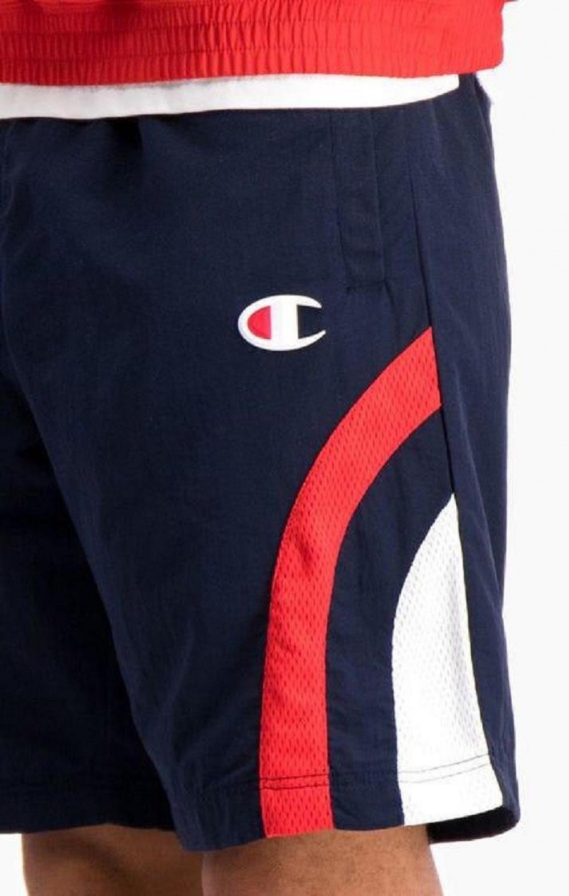 Champion Stripe Detail Track Shorts Shorts Herre Mørke Turkis | 8149-ORZGL