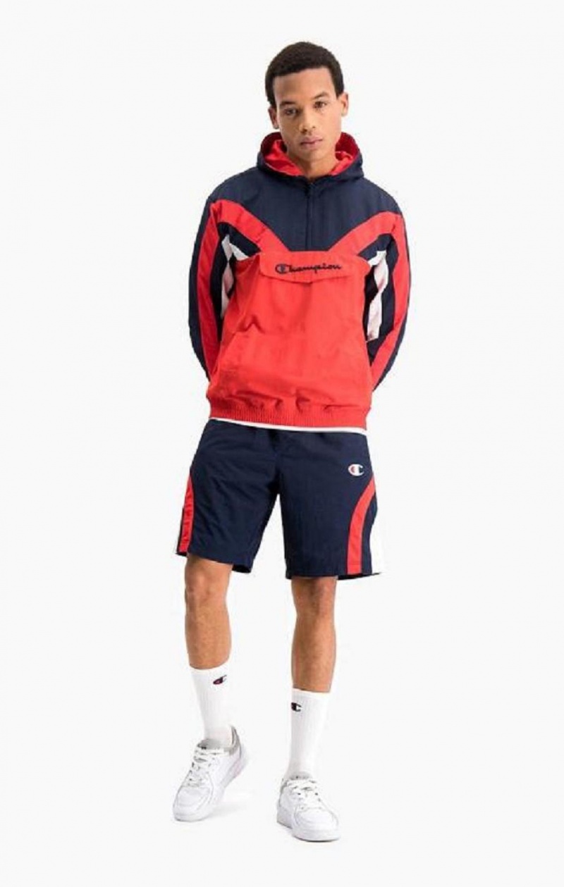 Champion Stripe Detail Track Shorts Shorts Herre Mørke Turkis | 8149-ORZGL