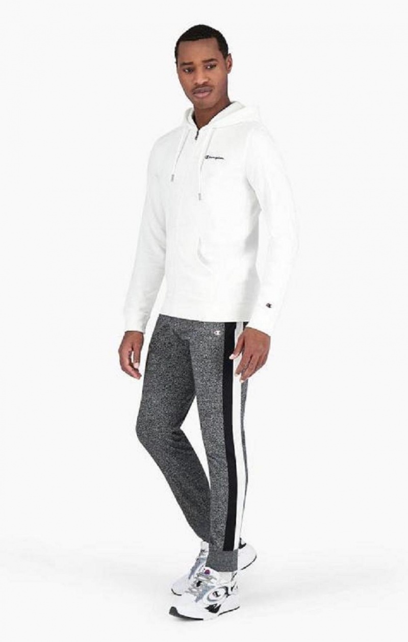 Champion Stripe Insert Cuffed Joggers Joggebukse Herre Mørke Grå | 9623-XHWMV