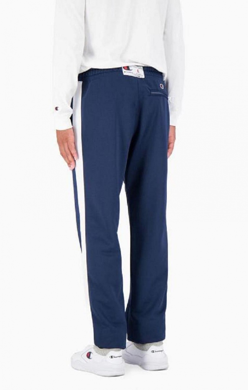 Champion Stripe Leg Basketball Track Pants Joggebukse Herre Blå | 0384-KNXMV