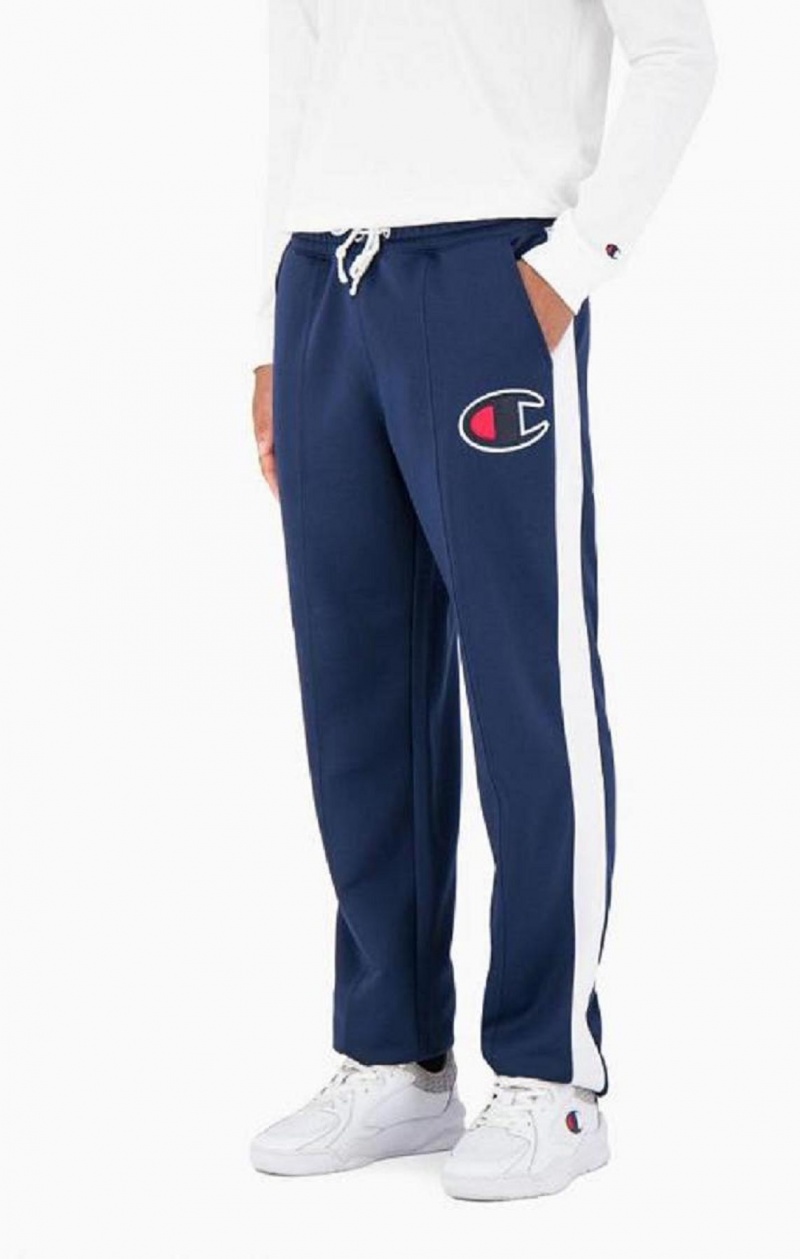 Champion Stripe Leg Basketball Track Pants Joggebukse Herre Blå | 0384-KNXMV