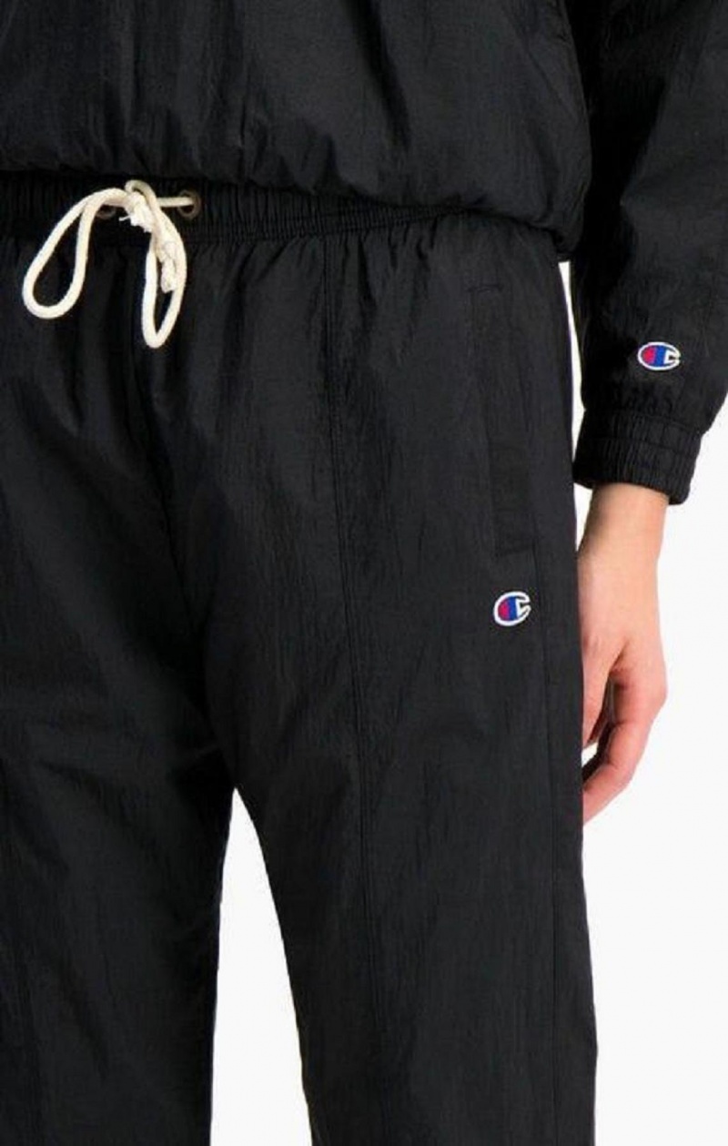 Champion Tape Detail Slim Fit Track Pants Joggebukse Dame Svarte | 3826-WXJUV