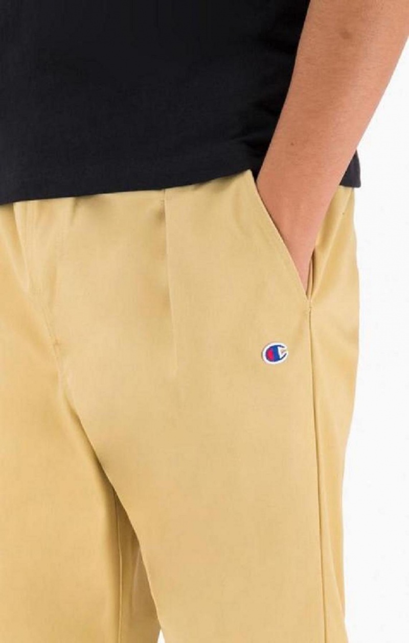 Champion Tapered Woven Trousers Joggebukse Herre Lyse Brune | 6423-MRTVQ