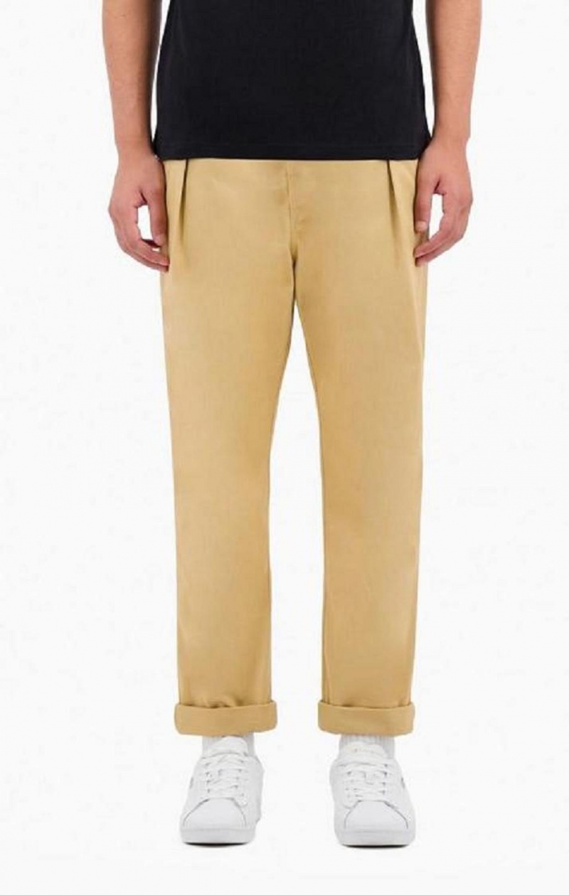 Champion Tapered Woven Trousers Joggebukse Herre Lyse Brune | 6423-MRTVQ