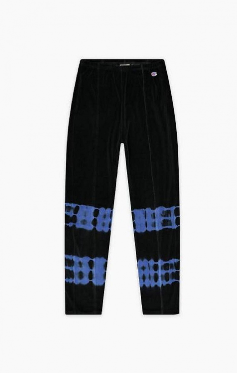 Champion Tie Dye C Logo Velour Track Pants Joggebukse Dame Mørke Blå | 1567-QYPNB