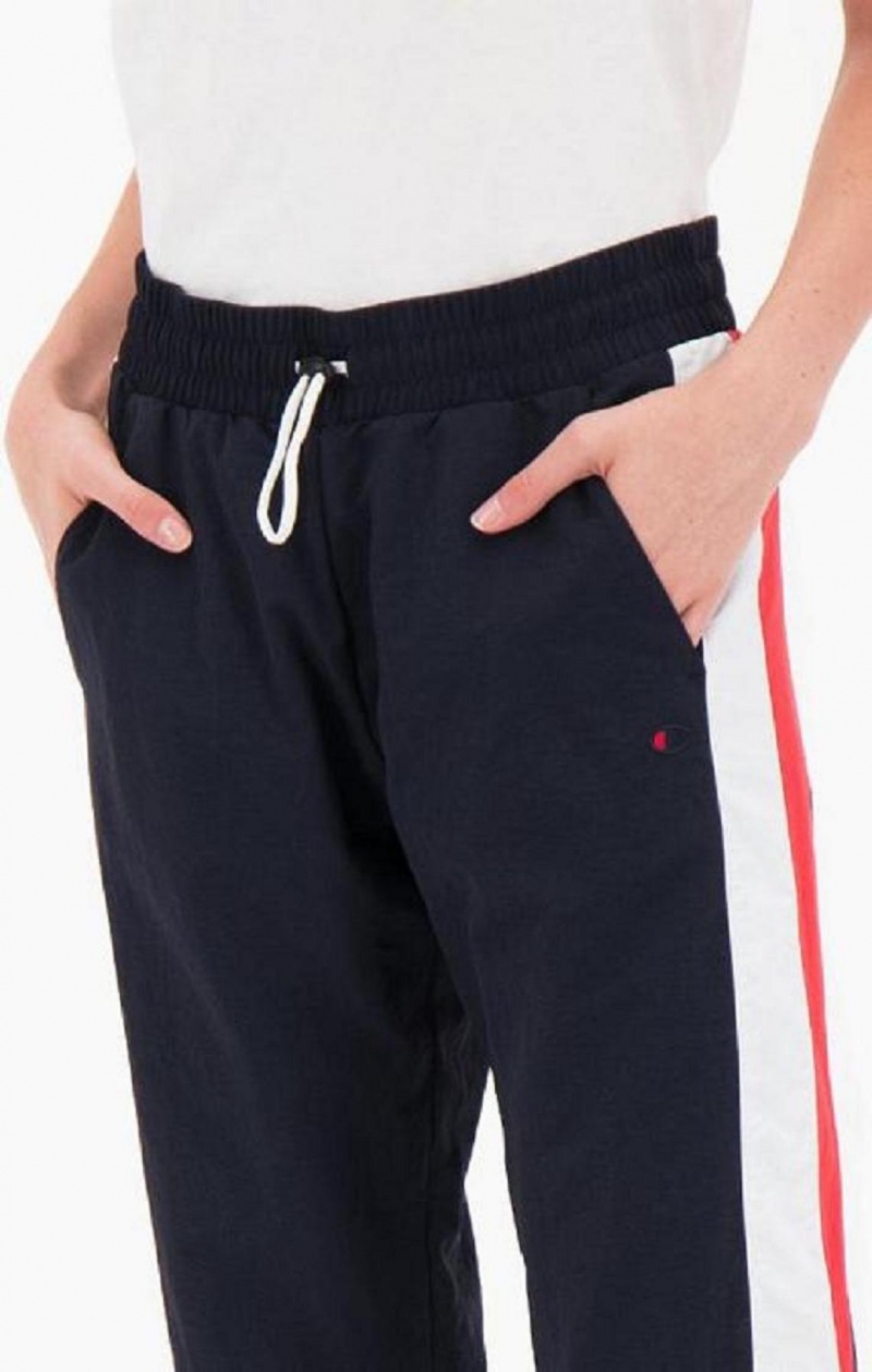 Champion Two Tone Stripe Seam Track Pants Joggebukse Dame Mørke Turkis | 3205-ROJWI