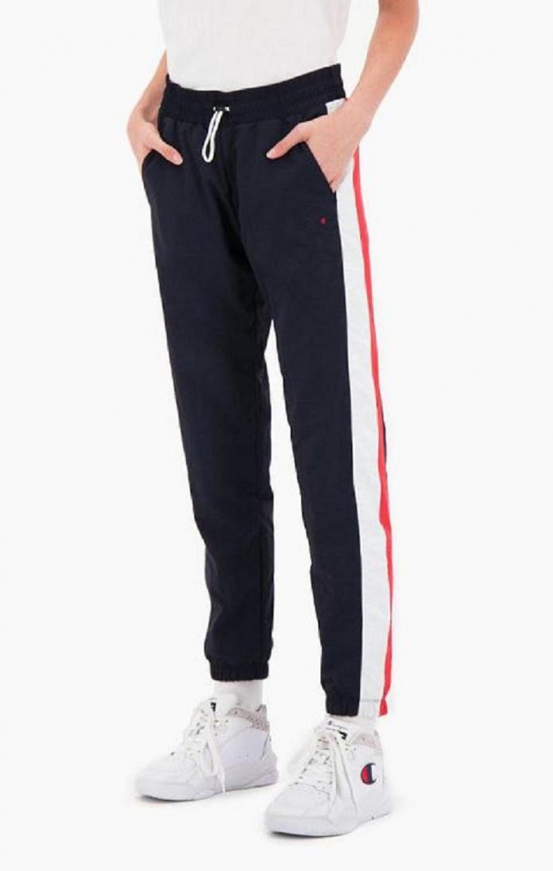 Champion Two Tone Stripe Seam Track Pants Joggebukse Dame Mørke Turkis | 3205-ROJWI