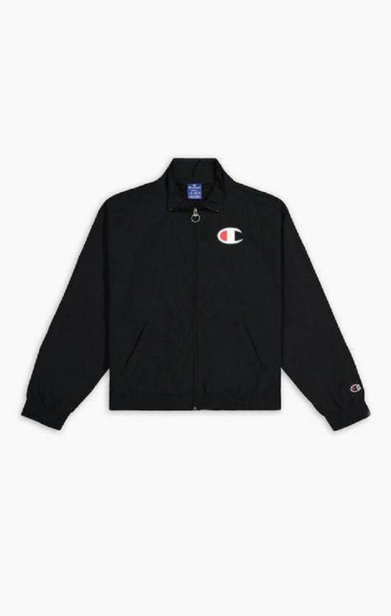 Champion Vann Repellent Zip-Through Track Jacket Jakker Dame Svarte | 6731-AGHTM