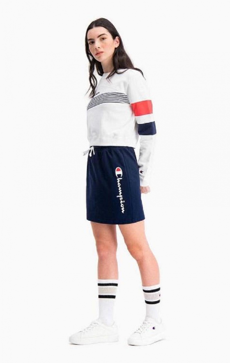 Champion Vertical Script Logo Sweat Skirt Skjørt Dame Mørke Turkis | 5429-SMLFI