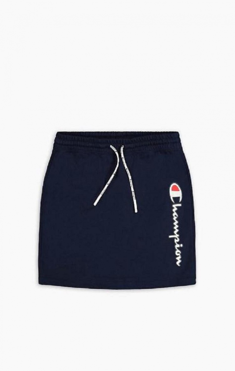 Champion Vertical Script Logo Sweat Skirt Skjørt Dame Mørke Turkis | 5429-SMLFI