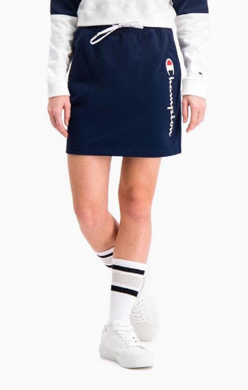 Champion Vertical Script Logo Sweat Skirt Skjørt Dame Mørke Turkis | 5429-SMLFI