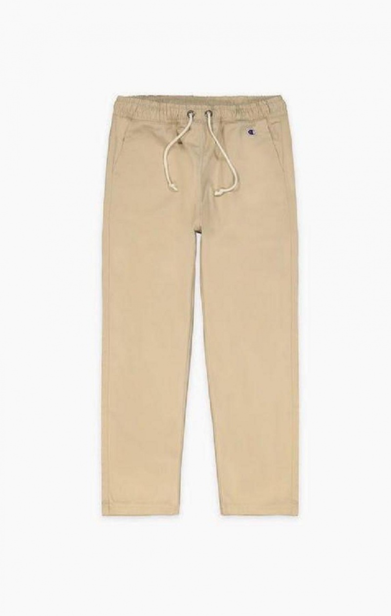 Champion Woven Tapered Chino Pants Joggebukse Dame Beige | 9857-JEVIC