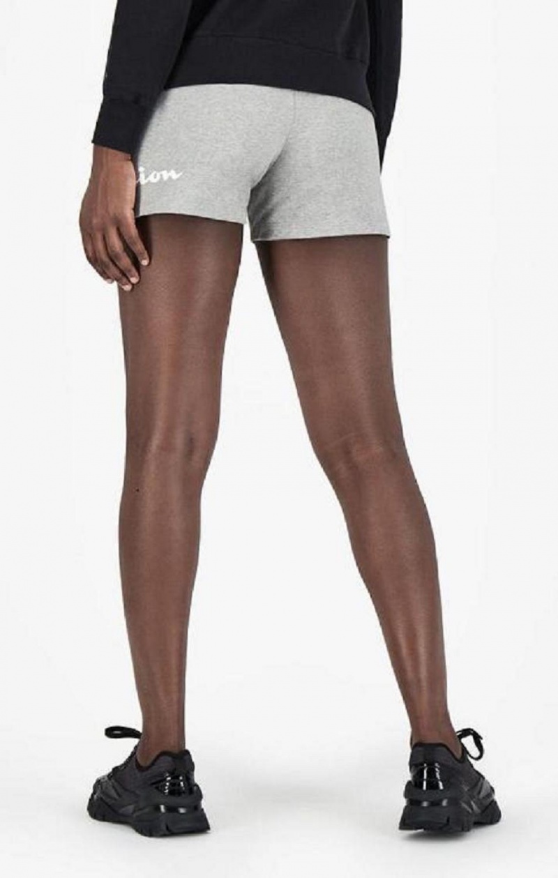 Champion Wraparound Script Logo Runner Shorts Shorts Dame Lyse Grå | 0896-YMKQF