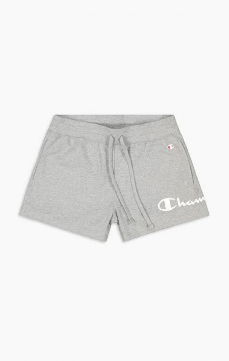 Champion Wraparound Script Logo Runner Shorts Shorts Dame Lyse Grå | 0896-YMKQF