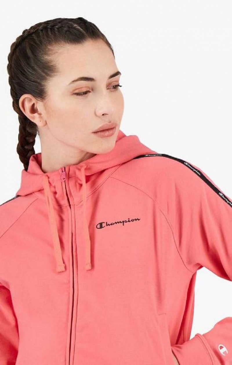 Champion Zip-Up Hoodie + Leggings Tracksuit Joggebukse Dame Rosa | 3514-AGTKV