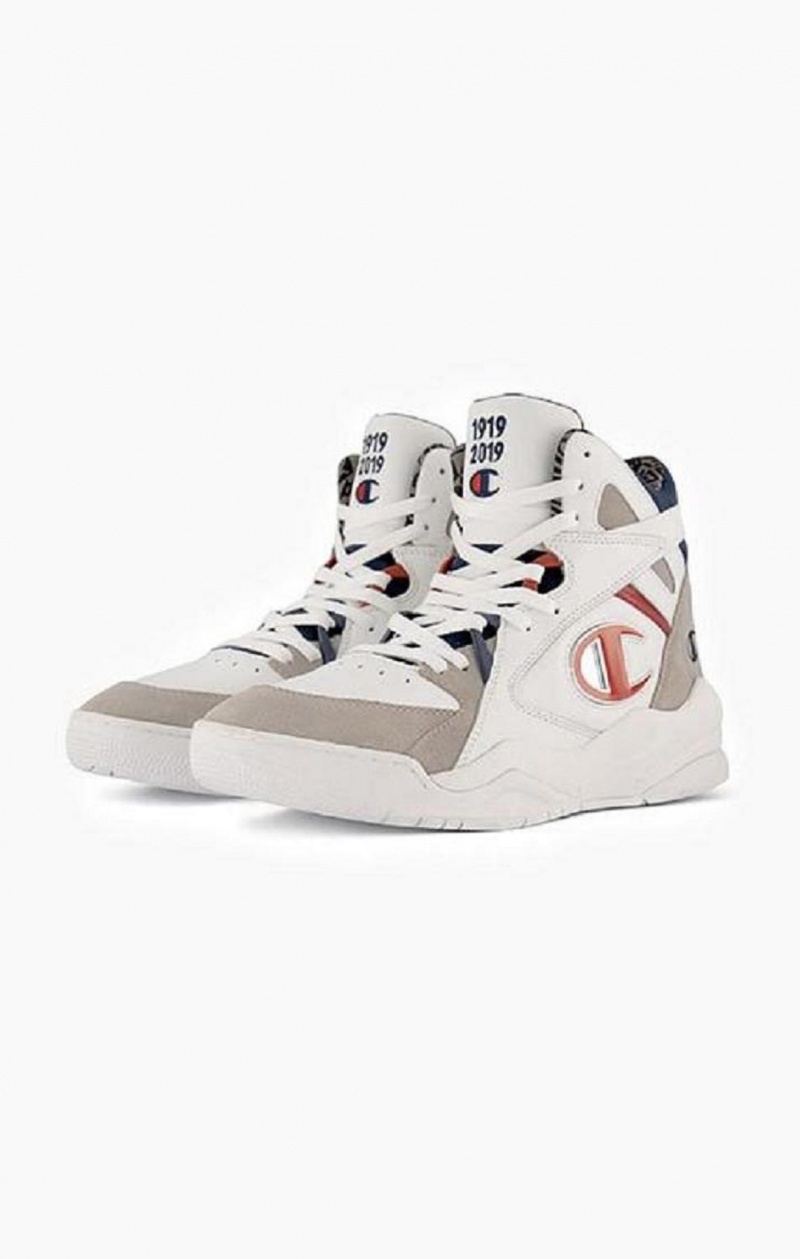 Champion Zone High Top - Century Edition Trainers Joggesko Herre Hvite | 9473-PSROF